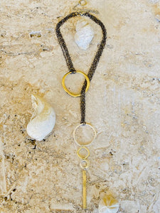 Indium Lariat Style Necklace